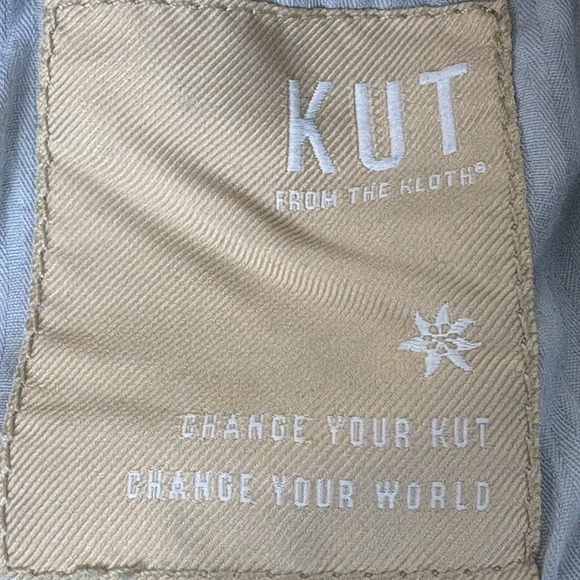 Kut From The Kloth Amy Crop Jeans Womens 6 Straight Leg Stretch Denim Roll Cuff - Picture 10 of 16